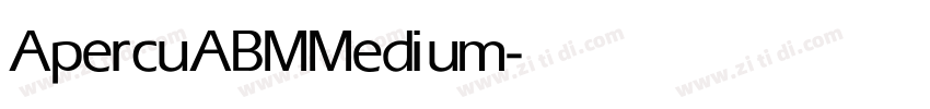 ApercuABM Medium字体转换